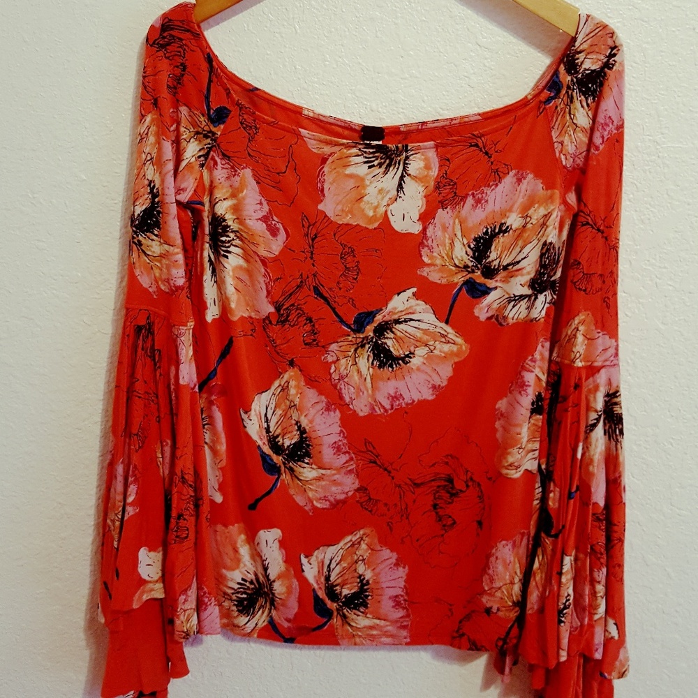 Free People Birds of Paradise Off the Shoulder Top